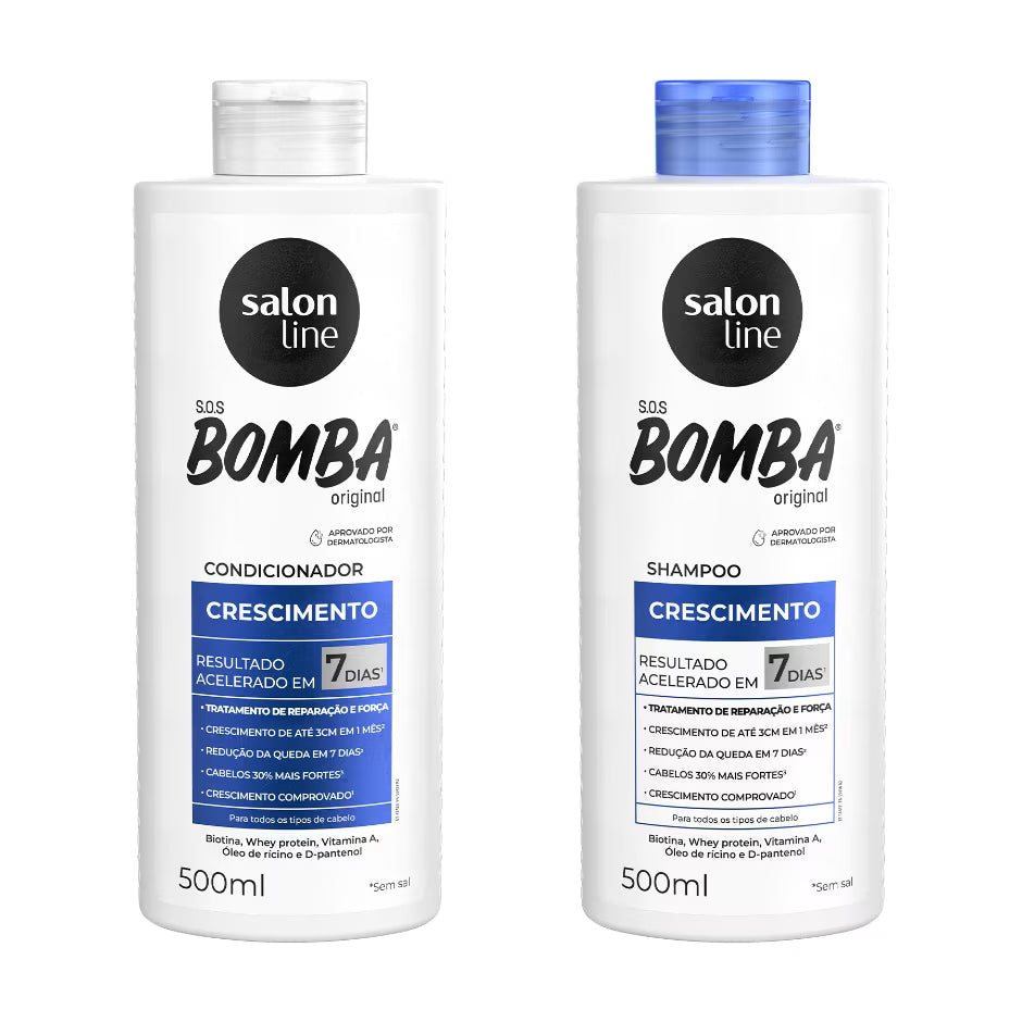Kit Shampoo + Condicionador SOS Bomba Original Salon Line